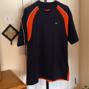 Nike T-shirt Navy & Orange
